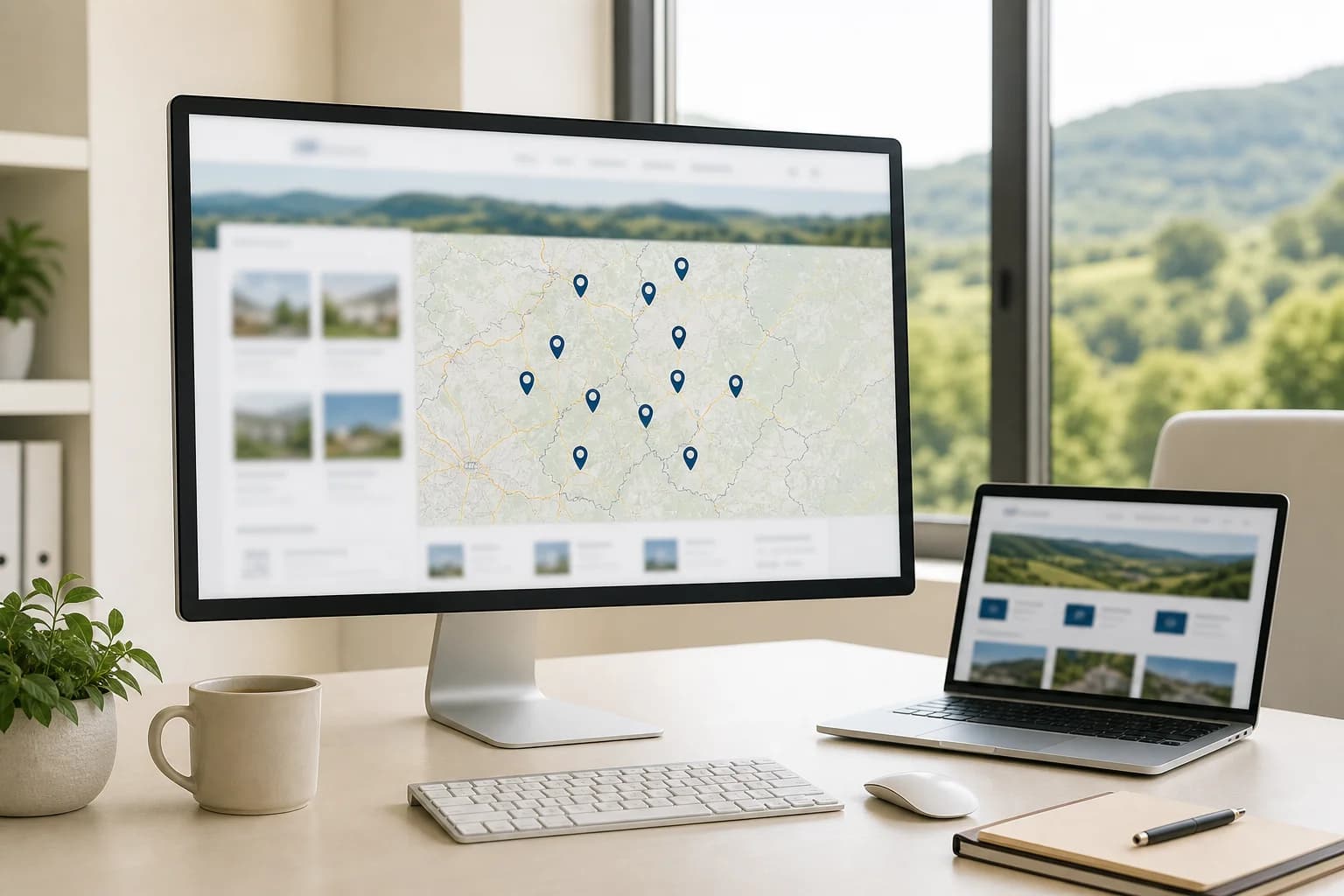 Website-Struktur für Betriebe mit mehreren Standorten im Odenwald