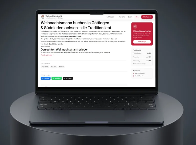 Weihnachtszeiten24 E-Commerce Shop