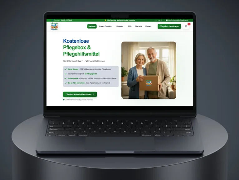 Odenwald PflegeBox digitale Plattform