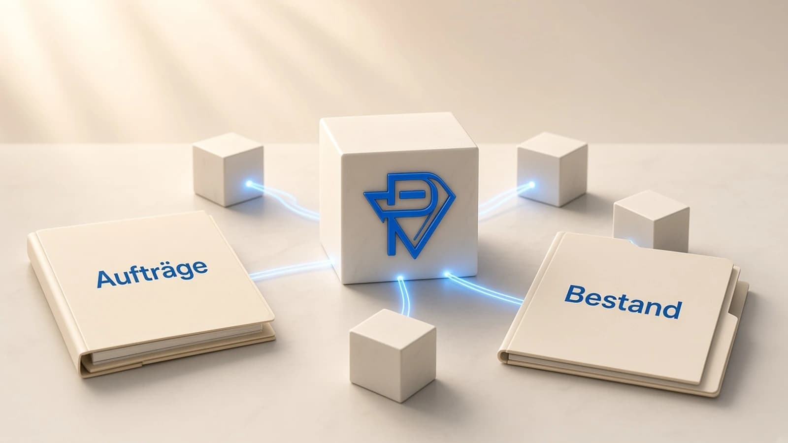 ERP- und Shop-Integration im hellen Studio