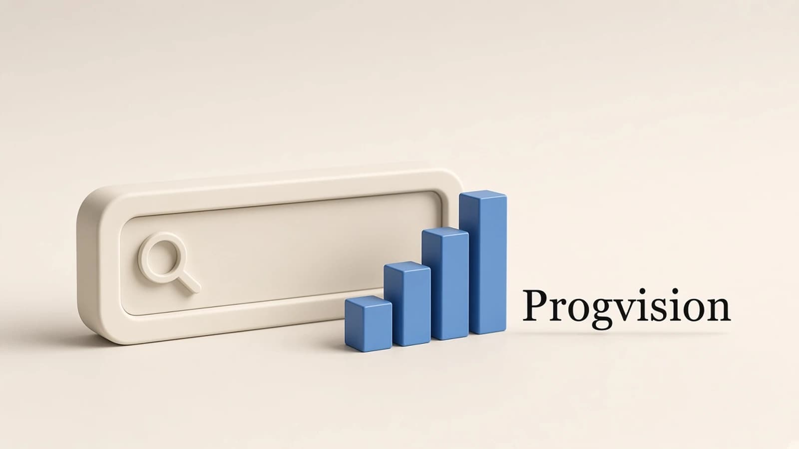 SEO-Dashboard und Content-Struktur im hellen Studio