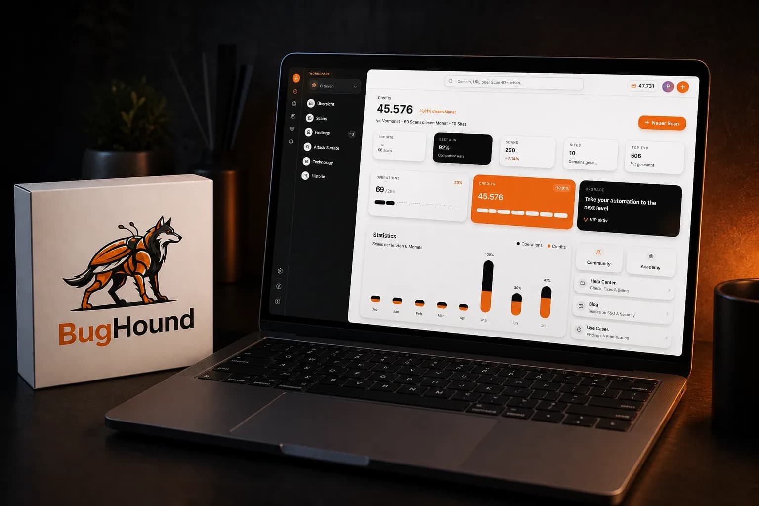 Deckblatt BugHound Betriebsbuch, PDF-Leitfaden Progvision Shop