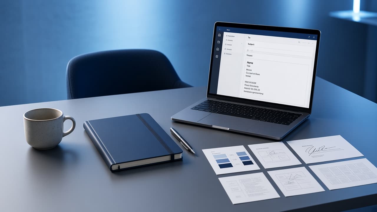 E-Mail Signatur Brand Guide – Deckblatt